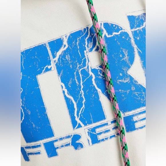 NEW MCQ Alexander McQueen Sweatshirt Size XS True Freedom with art on back - Picture 2 of 4